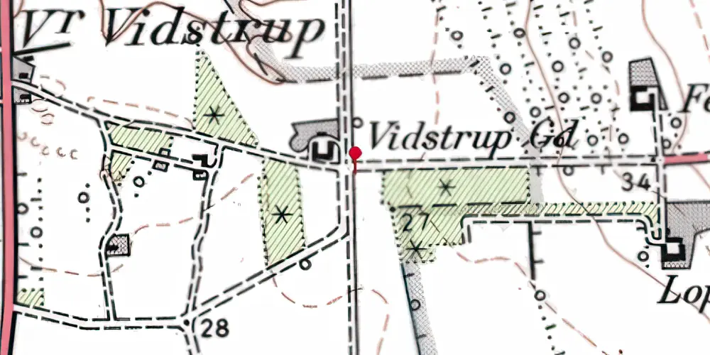 Historisk kort over Nr. Rubjerg Trinbræt Historisk kort over Nr. Rubjerg Trinbræt