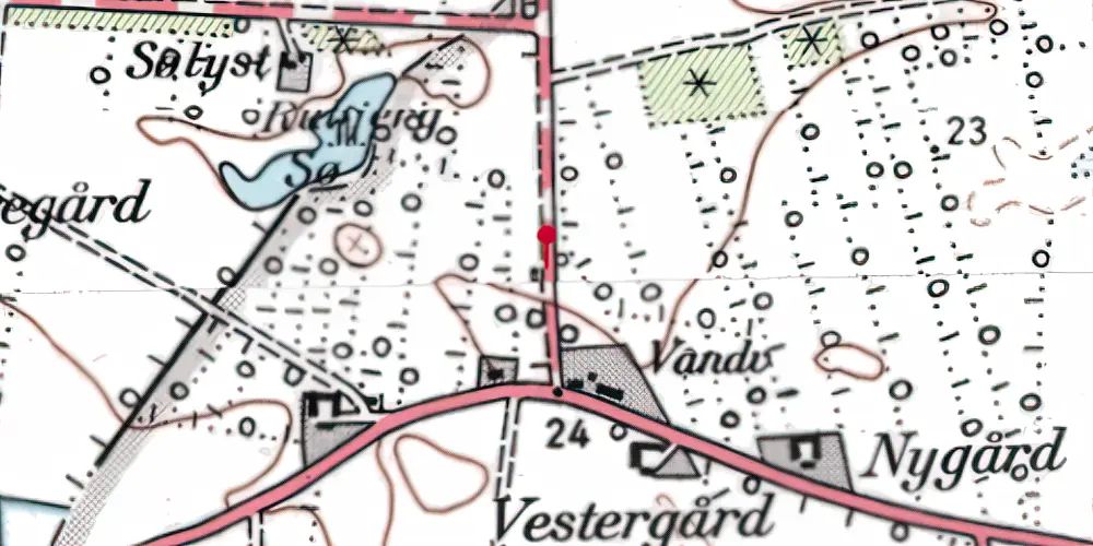 Historisk kort over Jelstrup Station Historisk kort over Jelstrup Station