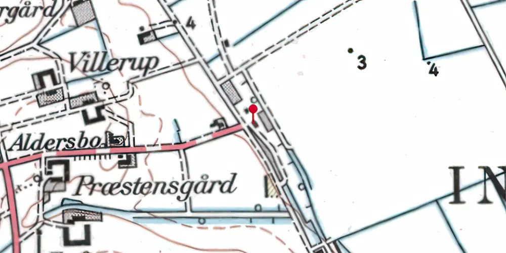 Historisk kort over Ingstrup Station Historisk kort over Ingstrup Station