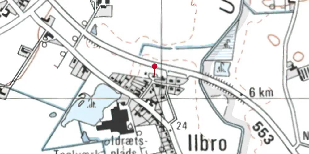 Historisk kort over Ilbro Station Historisk kort over Ilbro Station