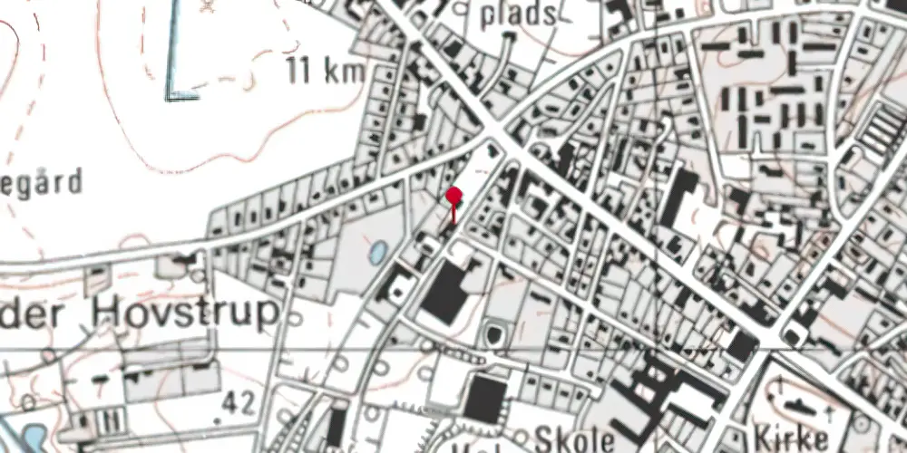 Historisk kort over Taars Station