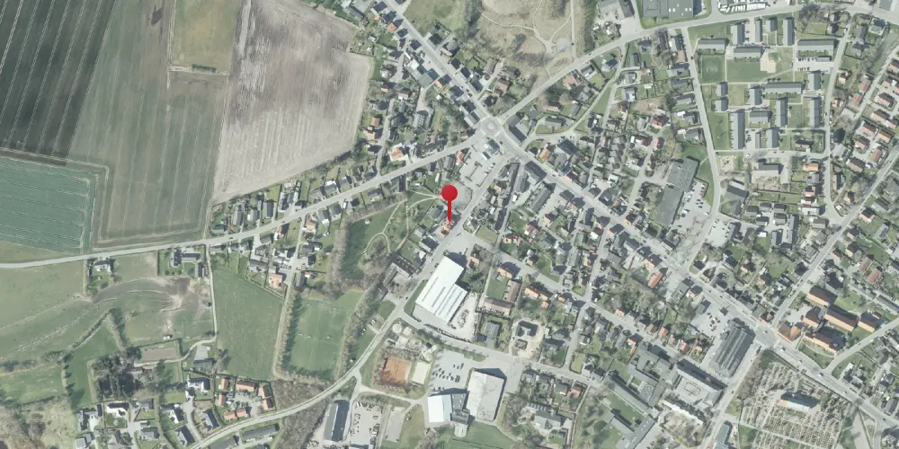 Historisk kort over Taars Station