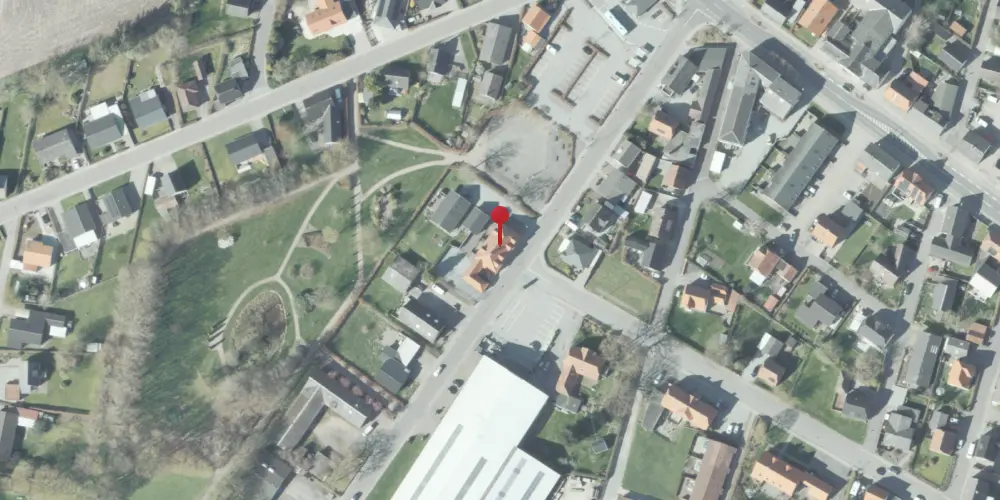 Historisk kort over Taars Station