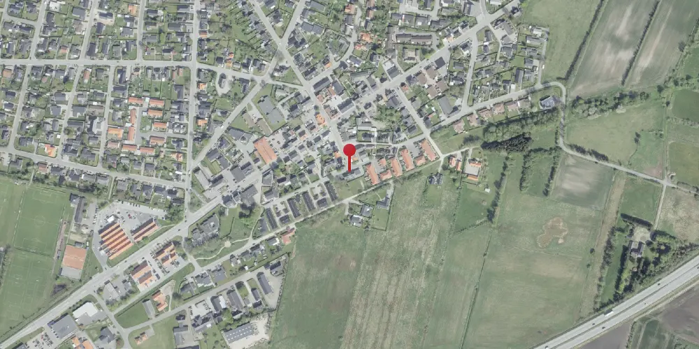 Historisk kort over Vodskov Station