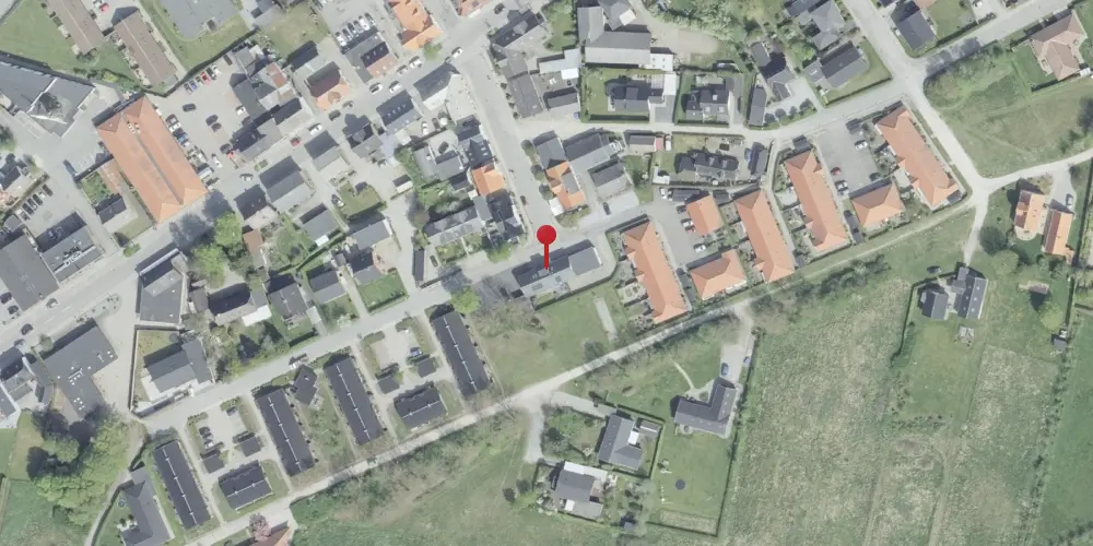 Historisk kort over Vodskov Station