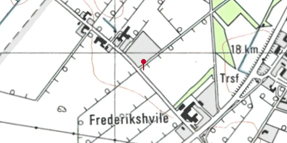 Historisk kort over Frederikshvile Trinbræt Historisk kort over Frederikshvile Trinbræt