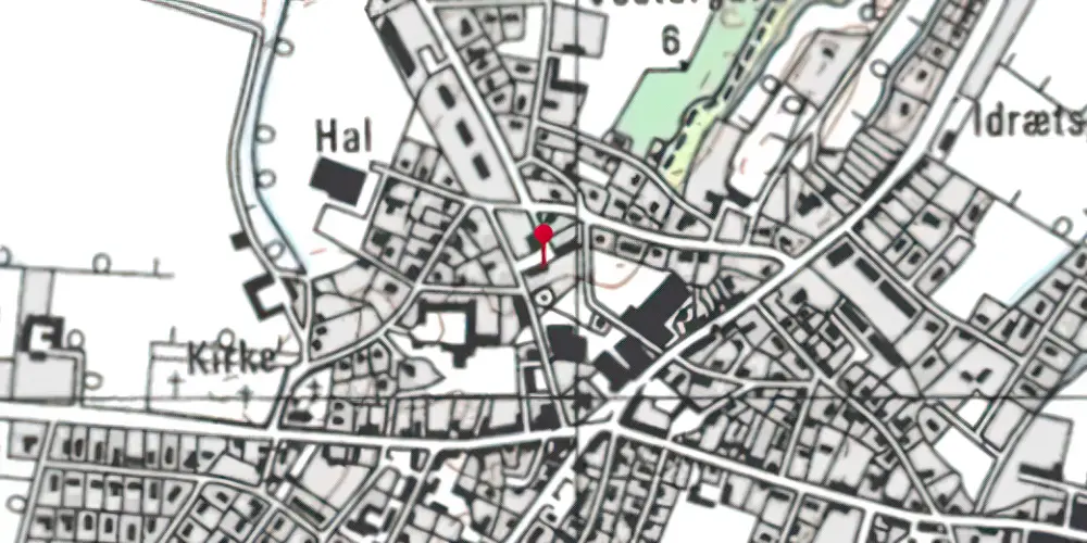 Historisk kort over Asaa Station Historisk kort over Asaa Station