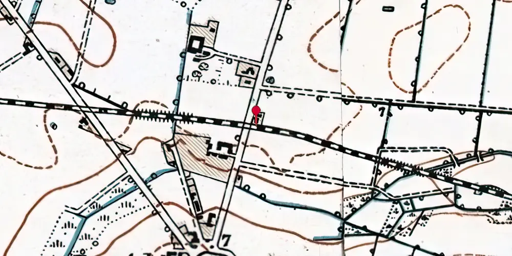 Historisk kort over Radsted Holdeplads Historisk kort over Radsted Holdeplads