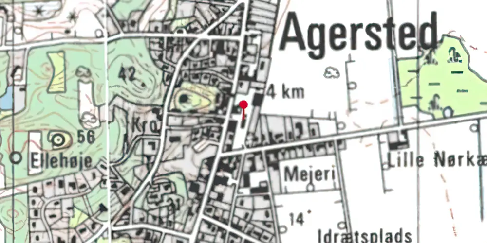 Historisk kort over Agersted Station Historisk kort over Agersted Station