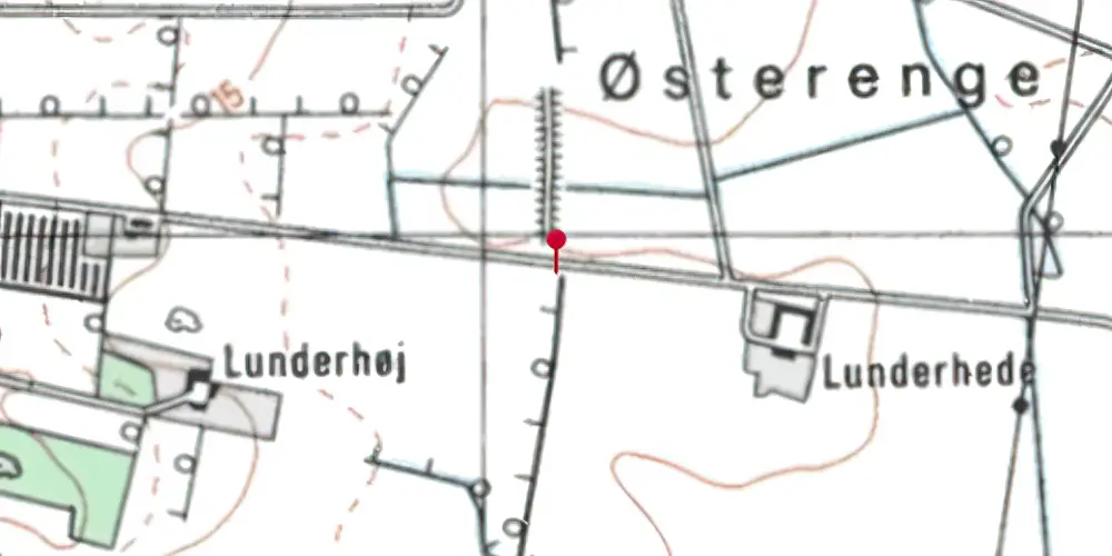 Historisk kort over Lunderhede Trinbræt Historisk kort over Lunderhede Trinbræt