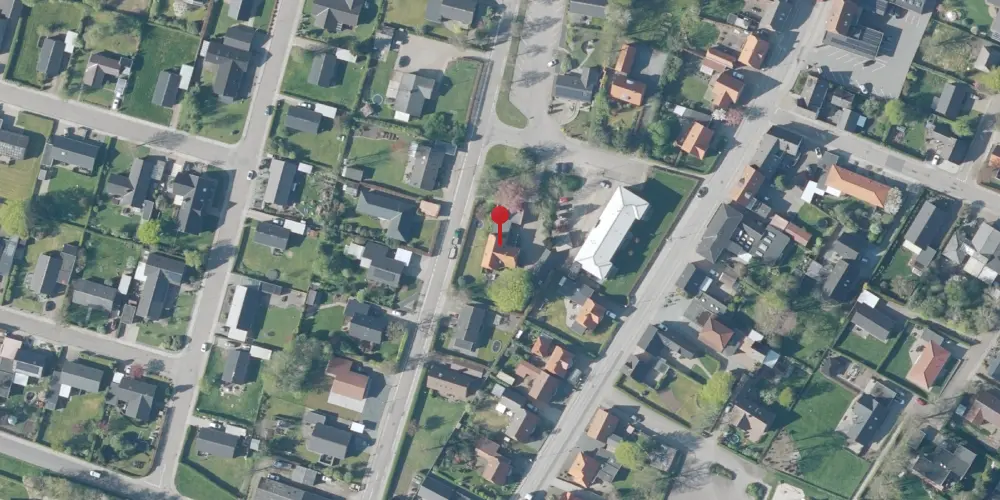 Historisk kort over Spjald Station