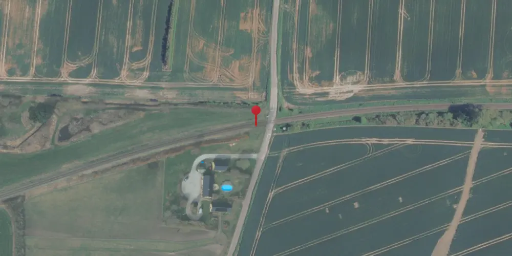 Historisk kort over Oustrup Trinbræt Historisk kort over Oustrup Trinbræt