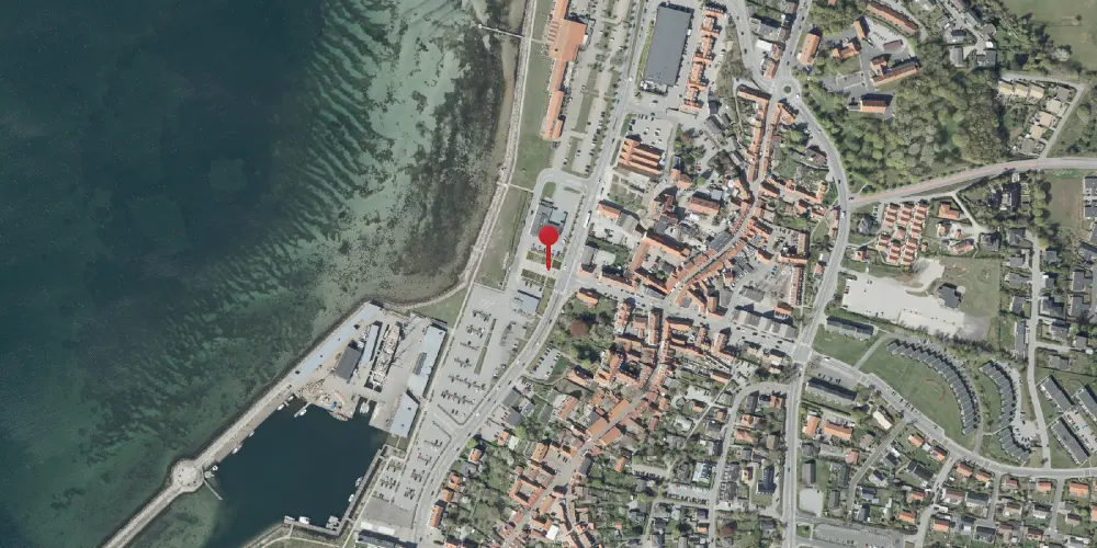 Historisk kort over Ebeltoft Station