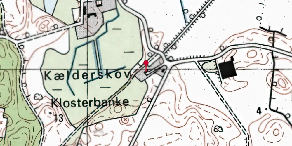 Historisk kort over Skærsø Station