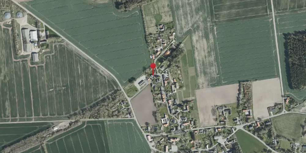 Historisk kort over Hyllested Station