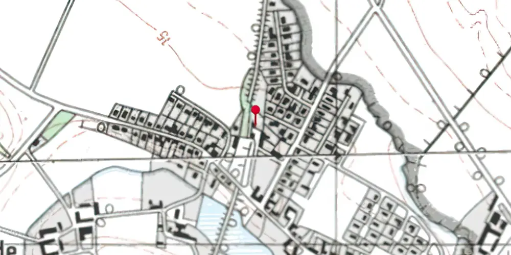 Historisk kort over Balle Station Historisk kort over Balle Station