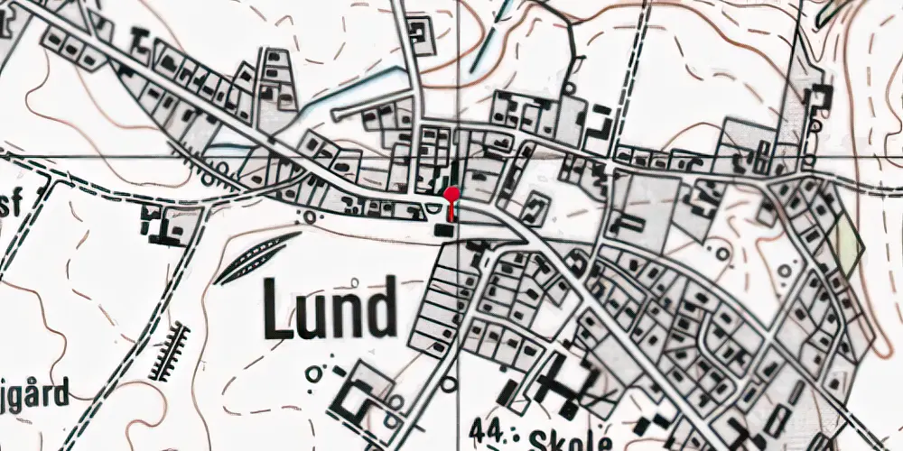 Historisk kort over Lund Station Historisk kort over Lund Station