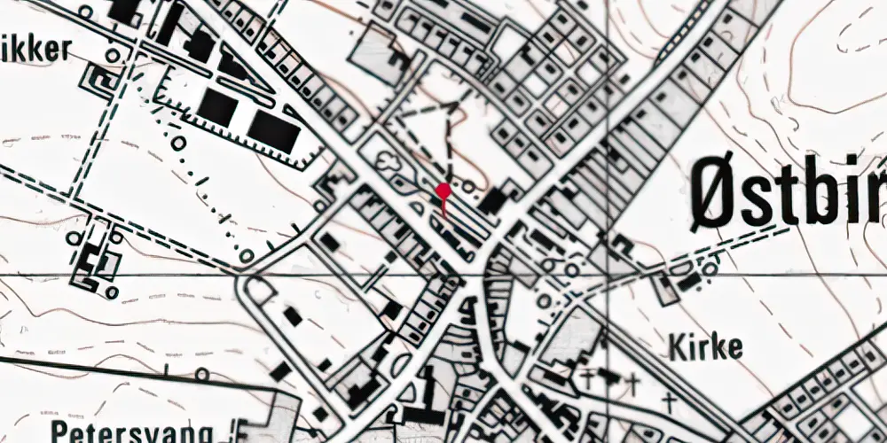Historisk kort over Østbirk Station Historisk kort over Østbirk Station