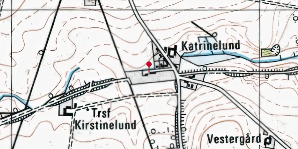 Historisk kort over Tønning Station Historisk kort over Tønning Station