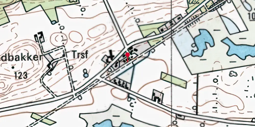 Historisk kort over Fogstrup Station Historisk kort over Fogstrup Station