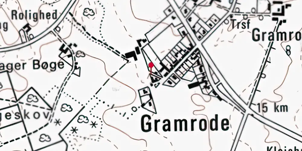 Historisk kort over Gramrode Station Historisk kort over Gramrode Station