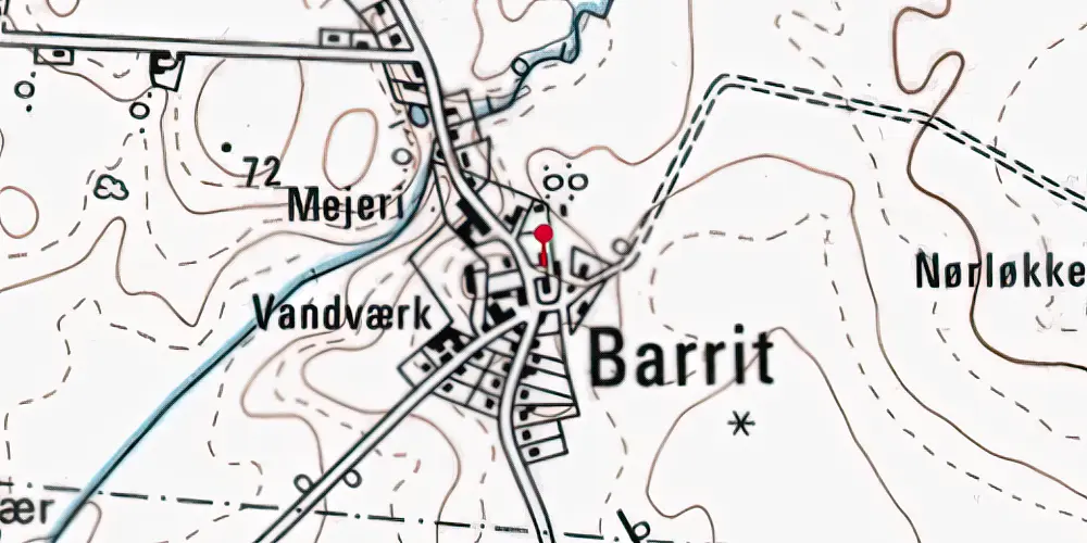 Historisk kort over Barrit Station Historisk kort over Barrit Station