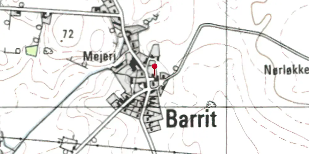 Historisk kort over Barrit Station Historisk kort over Barrit Station