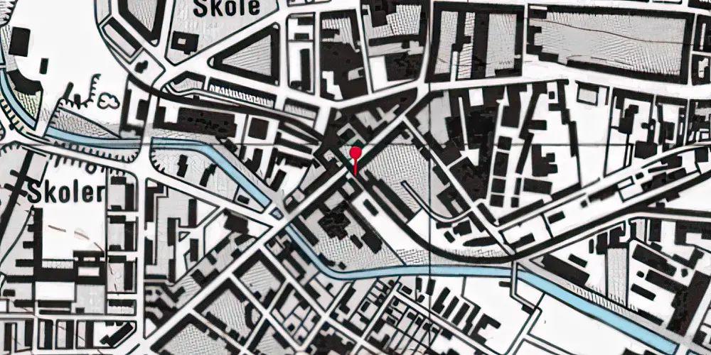 Historisk kort over Sønderbrogade Trinbræt