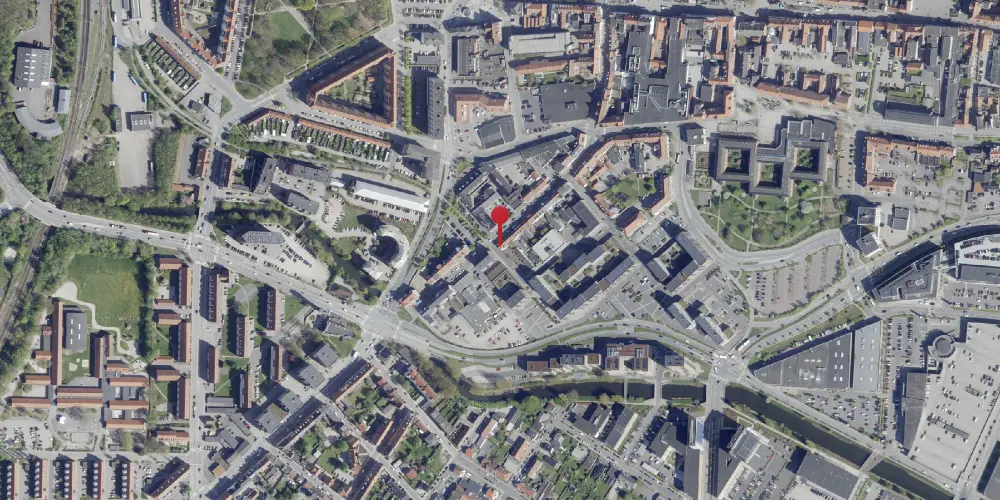Historisk kort over Sønderbrogade Trinbræt