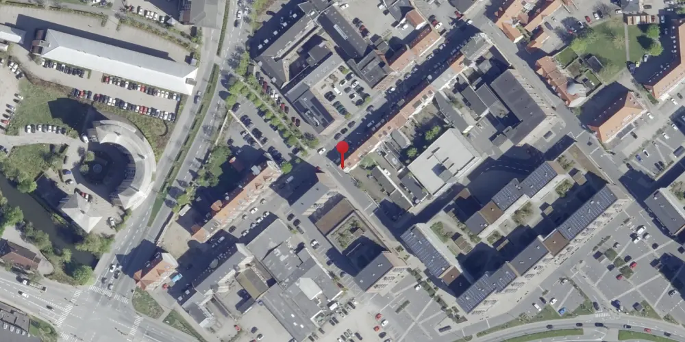 Historisk kort over Sønderbrogade Trinbræt