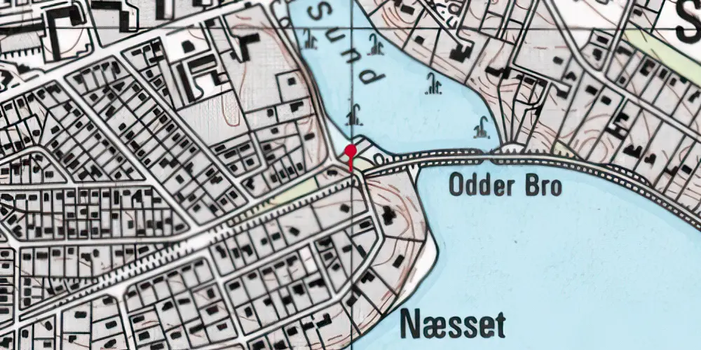 Historisk kort over Næsset Trinbræt Historisk kort over Næsset Trinbræt