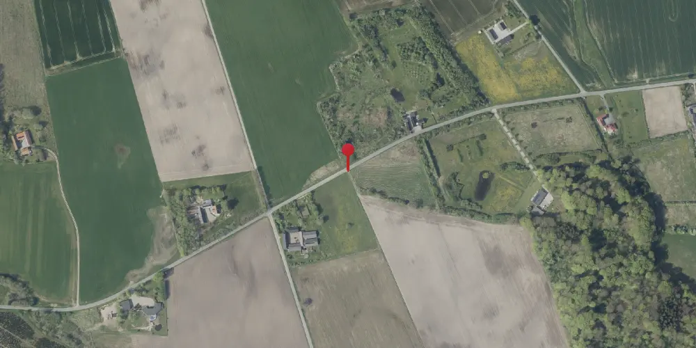 Historisk kort over Honum Skov Trinbræt