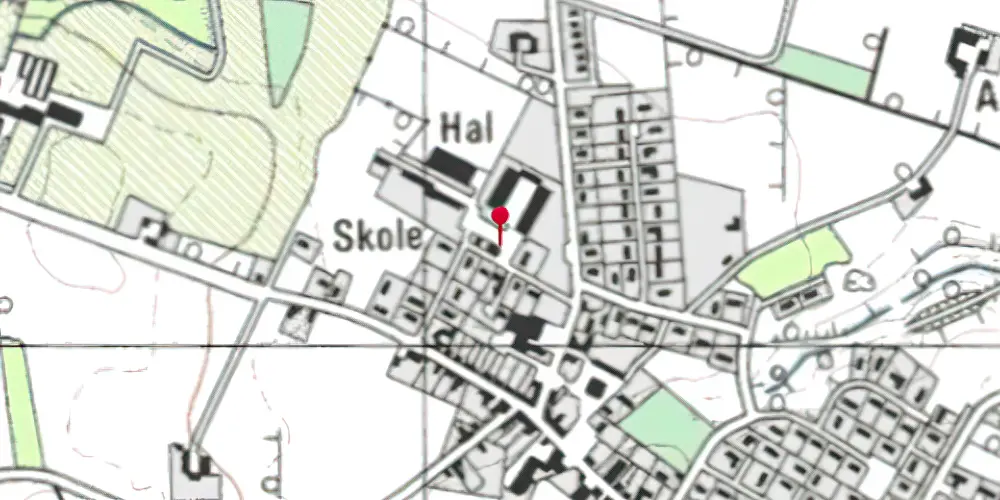 Historisk kort over Vonge Station Historisk kort over Vonge Station