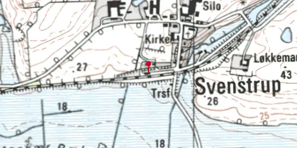 Historisk kort over True Station Historisk kort over True Station