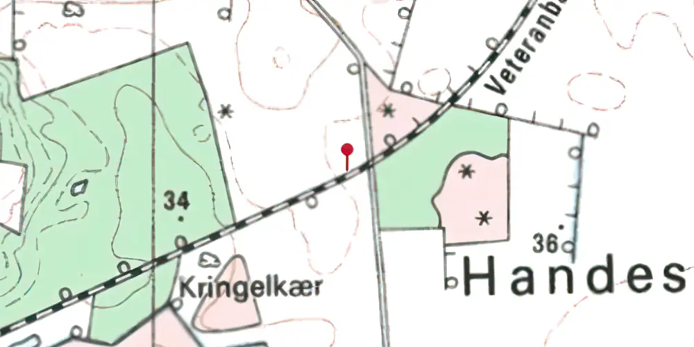 Historisk kort over Glenstrup Trinbræt Historisk kort over Glenstrup Trinbræt