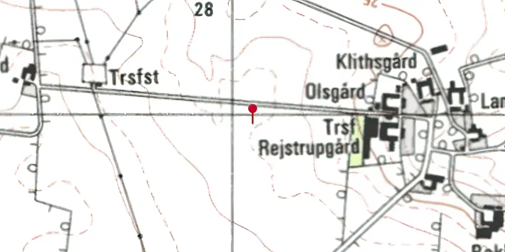 Historisk kort over Rejstrupgård Trinbræt Historisk kort over Rejstrupgård Trinbræt