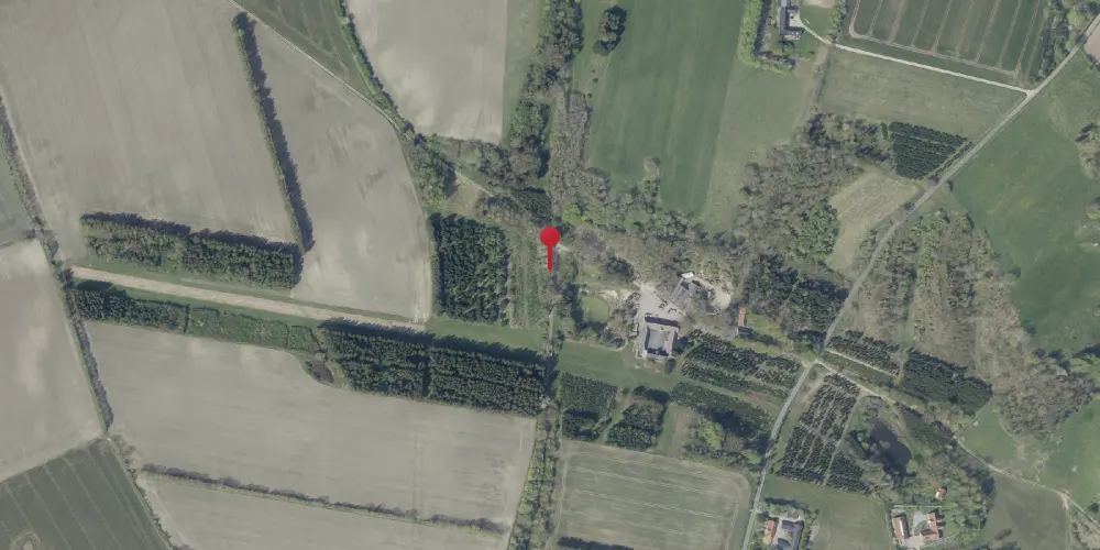 Historisk kort over Fårdal Trinbræt (uofficielt)