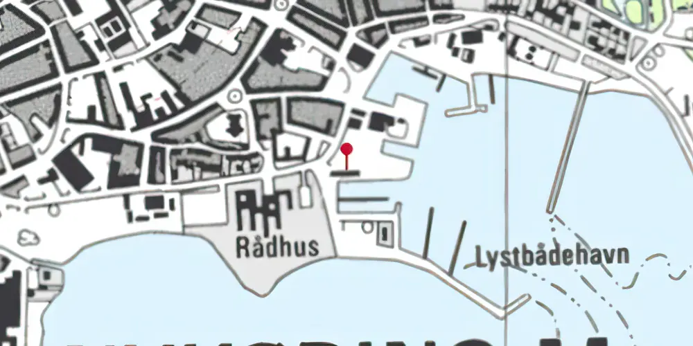 Historisk kort over Nykøbing Mors Havnestation Historisk kort over Nykøbing Mors Havnestation