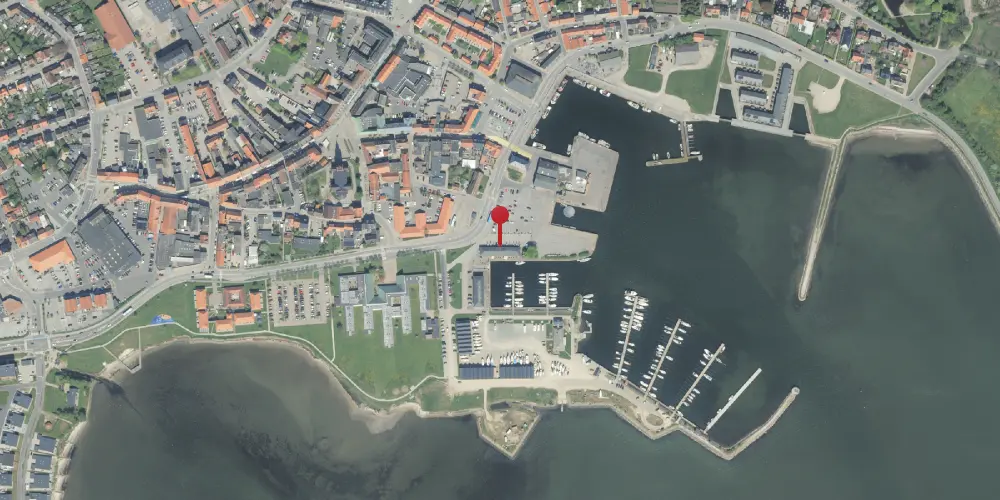Historisk kort over Nykøbing Mors Havnestation Historisk kort over Nykøbing Mors Havnestation
