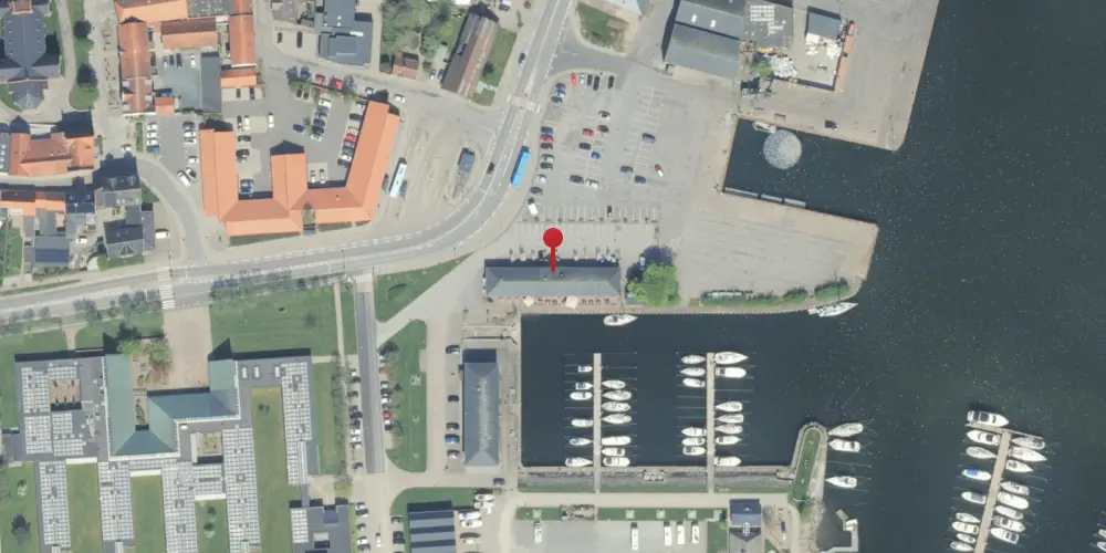 Historisk kort over Nykøbing Mors Havnestation Historisk kort over Nykøbing Mors Havnestation
