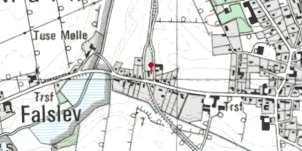 Historisk kort over Norup Station Historisk kort over Norup Station