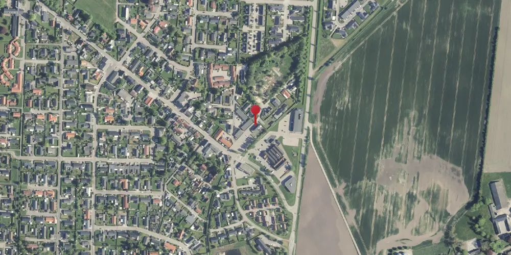 Historisk kort over Spentrup Station Historisk kort over Spentrup Station