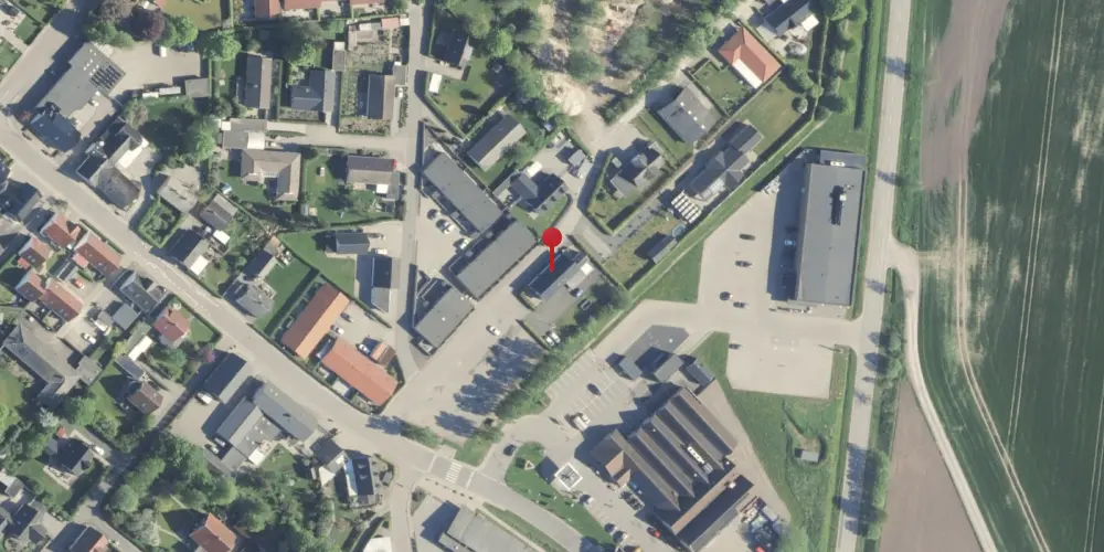 Historisk kort over Spentrup Station Historisk kort over Spentrup Station