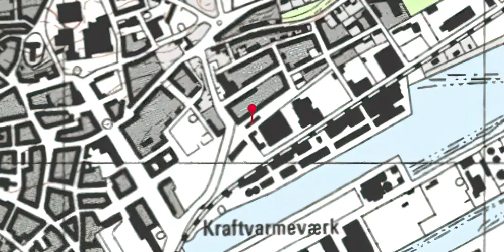 Historisk kort over Randers Privatbanestation Historisk kort over Randers Privatbanestation