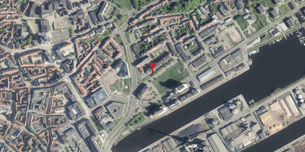 Historisk kort over Randers Privatbanestation Historisk kort over Randers Privatbanestation