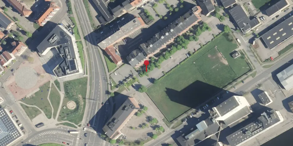 Historisk kort over Randers Privatbanestation Historisk kort over Randers Privatbanestation