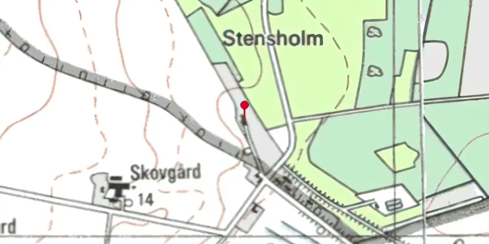 Historisk kort over Tornled Station Historisk kort over Tornled Station