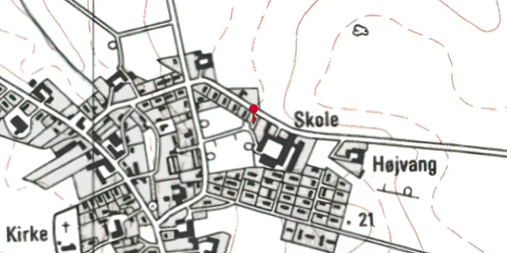 Historisk kort over Voldby Station Historisk kort over Voldby Station