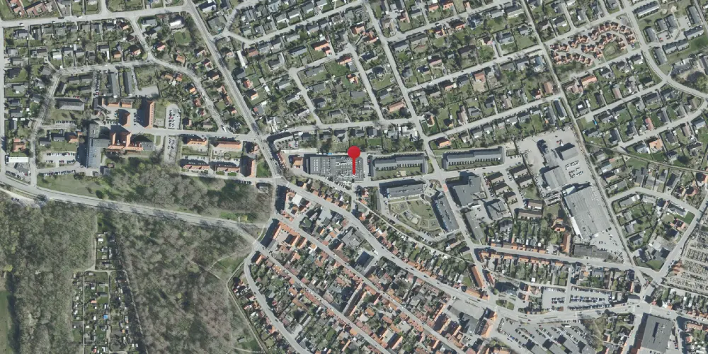 Historisk kort over Grenaa Vestbanegård Historisk kort over Grenaa Vestbanegård