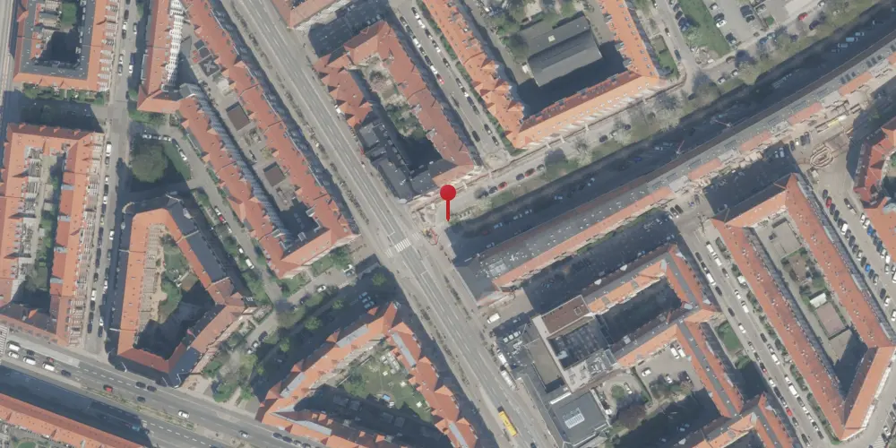 Historisk kort over Amagerbro Station [1907-1938]